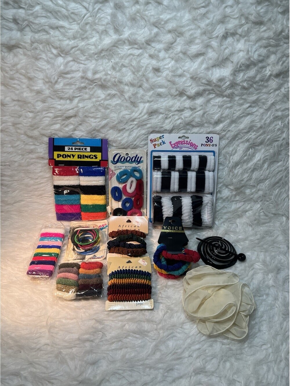 VTG Lot of Misc Hair Elastic Pony Holders